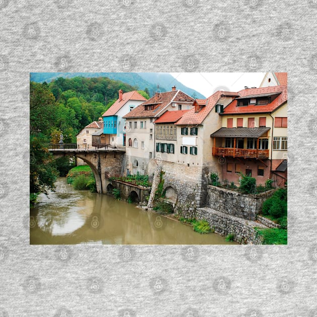 Capuchin's Bridge in Skofja Loka by jojobob